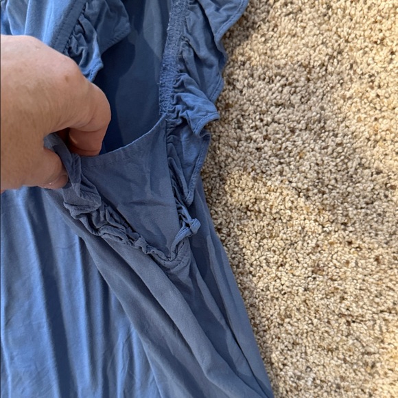 Dylan Blue Ruffled Blouse - Picture 4 of 4